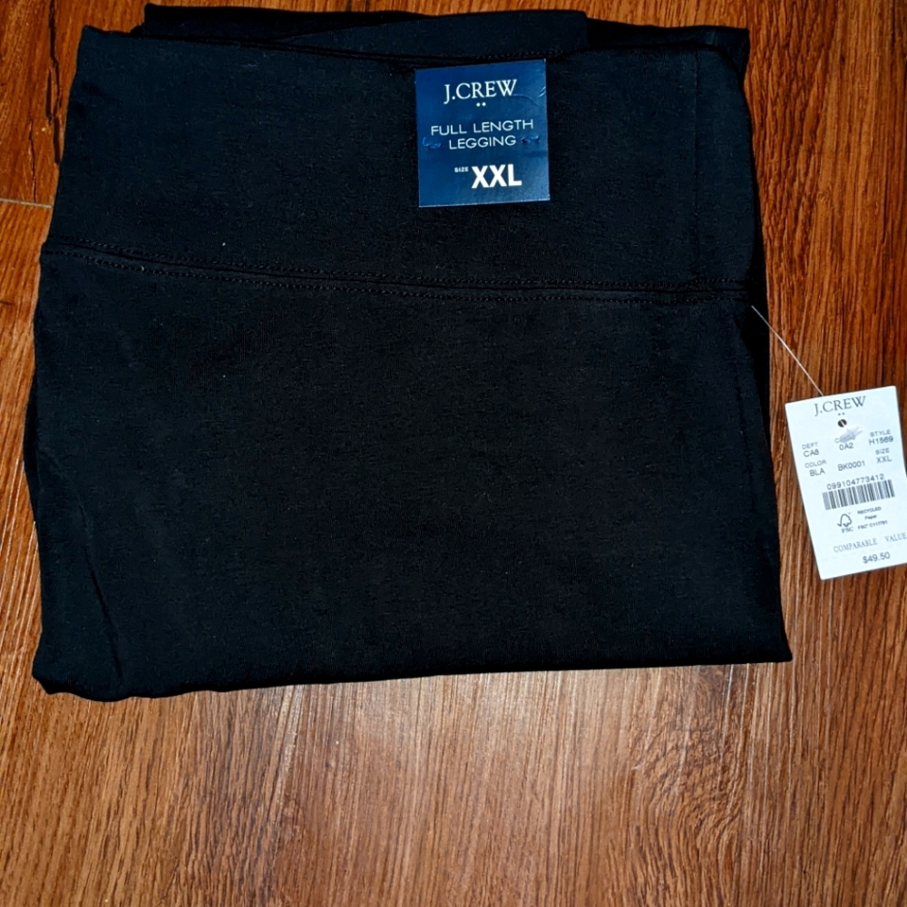 J. Crew Black Full Length Leggings Size XXL Comfy and Soft New With Tags!